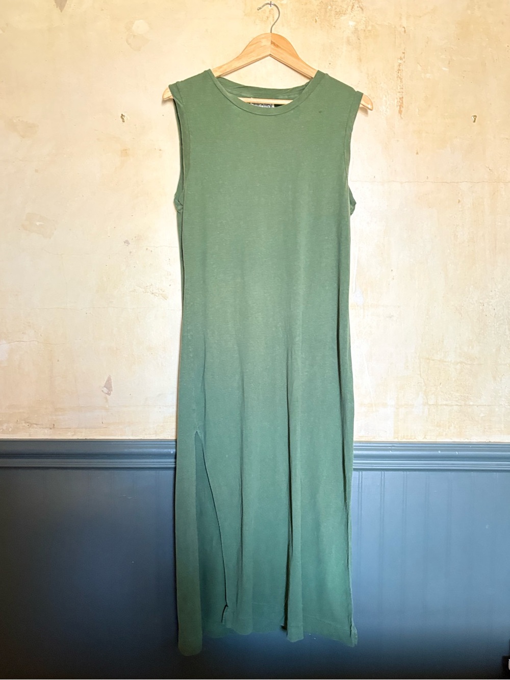 JUNGMAVEN hermosa tank dress olive green size medium